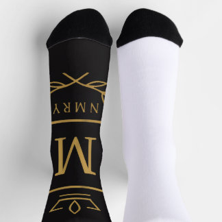 "Royal NMKY-Emblem – Monogramm-M-Wappen-Design" Socken