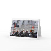 Royal Palace Guard Faltenblank Grußkarte