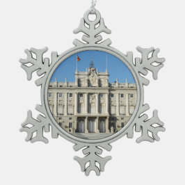 Royal Palace, Madrid Schneeflocken Zinn-Ornament