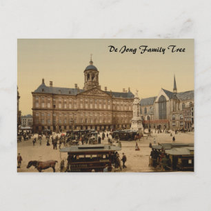 Royal Palace & New Church, Amsterdam, Niederlande Postkarte