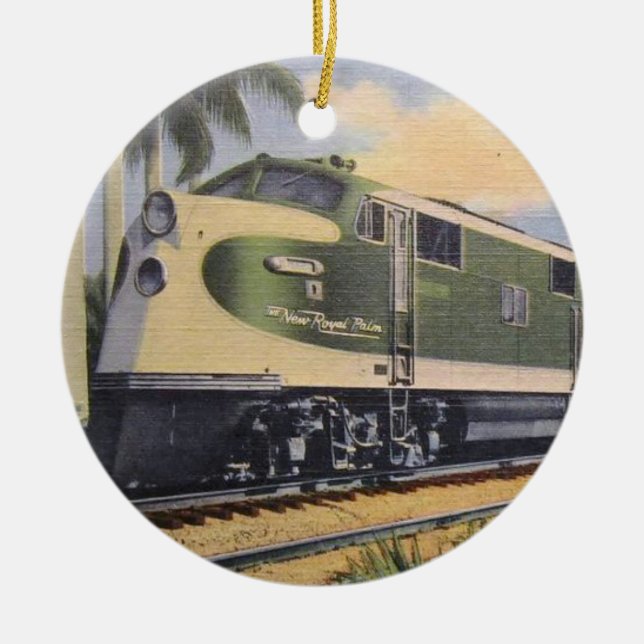 Royal Palm Locomotive Keramik Ornament (Vorne)