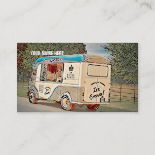 Royal Parks Vintage-Eiscremewagen Visitenkarte