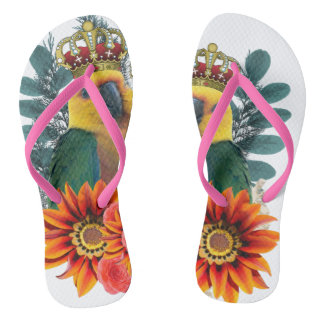 Royal Parrots Liebe Flip Flops