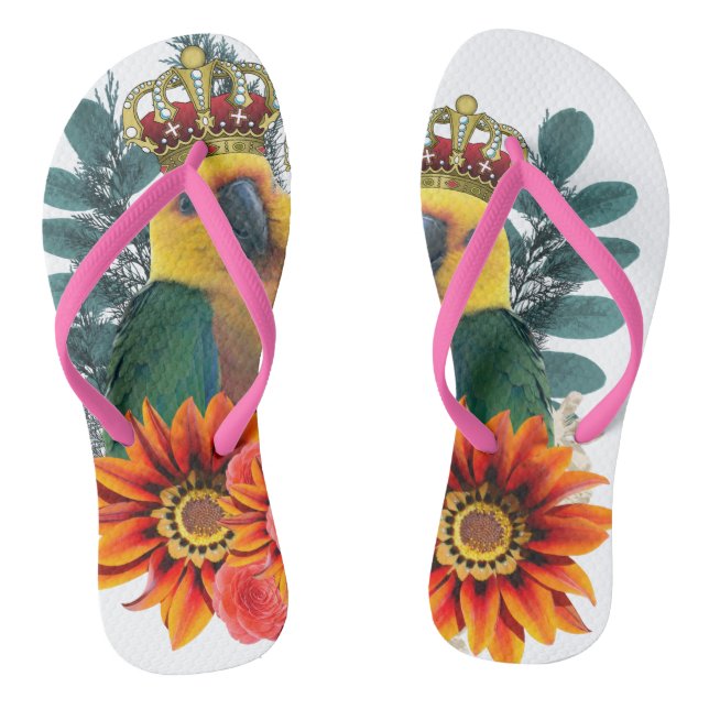 Royal Parrots Liebe Flip Flops (Fußbett)