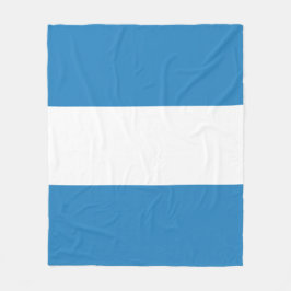 Royal Pastel Blue & White Bar Design Fleecedecke