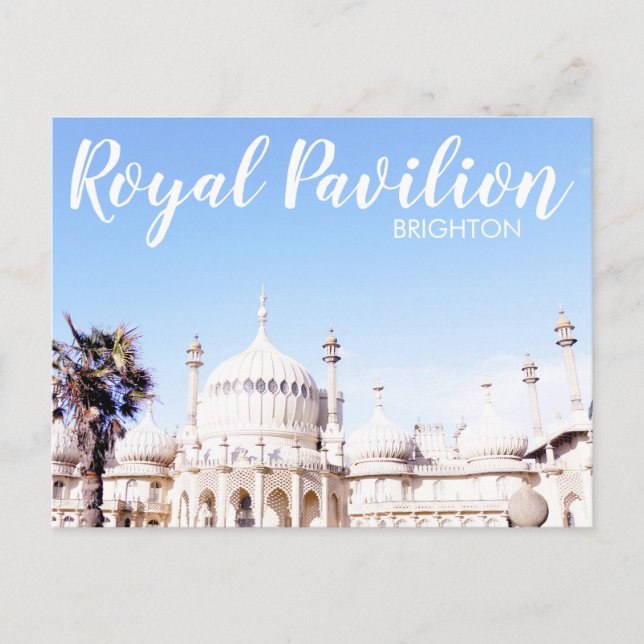 Royal Pavilion Brighton England TRAVEL Postkarte (Vorderseite)