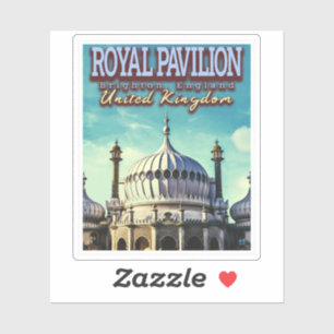 ROYAL PAVILION - BRIGHTON ENGLAND - VEREINIGTES KÖ AUFKLEBER