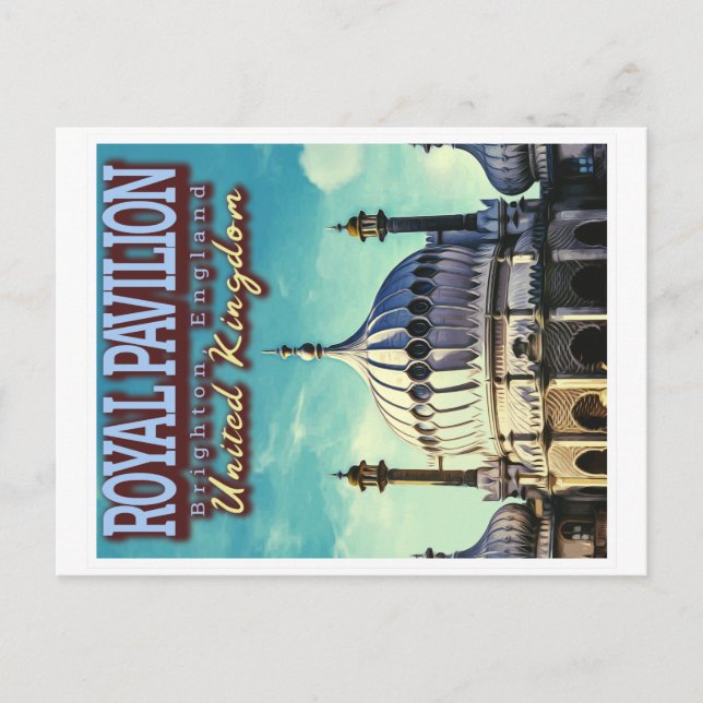 ROYAL PAVILION - BRIGHTON ENGLAND - VEREINIGTES KÖ POSTKARTE (Vorderseite)