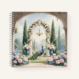 Royal Peacock Garden"Personalized SSpiral Notebook Notizbuch