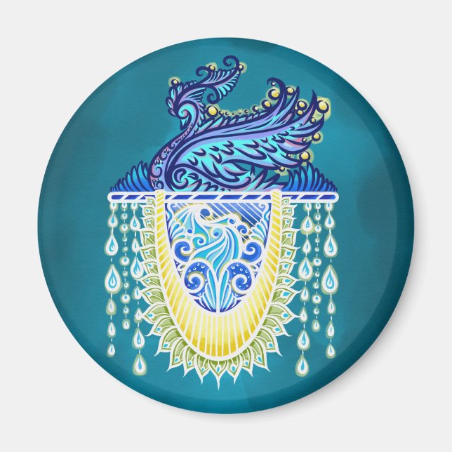 Royal Peacock Radiance Magnet (Vorne)