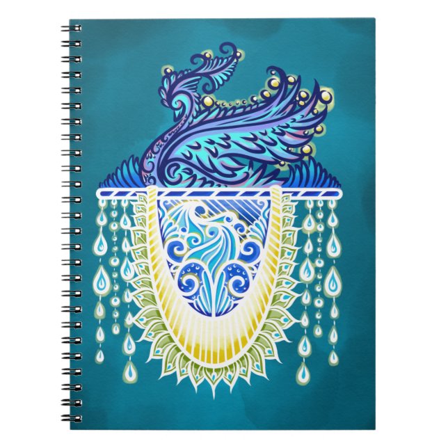 Royal Peacock Radiance Notizblock (Vorderseite)