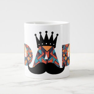Royal Phantastischer Vater: Geometrische Muster-Ta Jumbo-Tasse