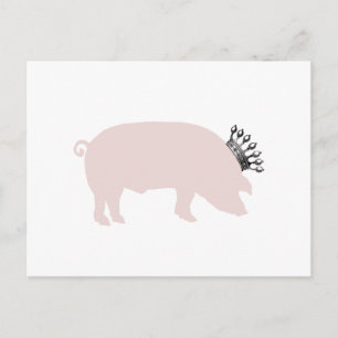 Royal Pig Postcard Postkarte