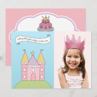 Royal Pink Princess Girl Foto Geburtstagsparty