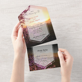 Royal Pink Rose in einer einzigen Einladung