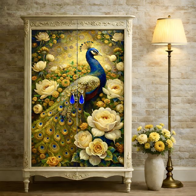 Royal Plumage Decoupage Seidenpapier (Royal Plumage Decoupage Tissue Paper Mockup)