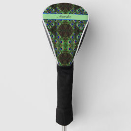 Royal Plumage - Luxe Peacock Feather Pattern Golf Headcover