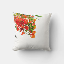 Royal Poinciana,Gulmohar Floral Throw Pillow Cover Kissen