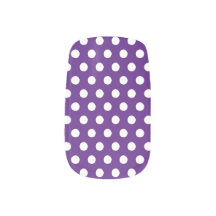 Royal Polka Dots Nail Art Olympian Design
