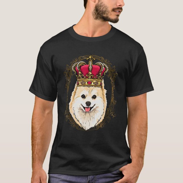 Royal Pomeranian King Queen Princess Pom Mom Dad D T-Shirt (Vorderseite)