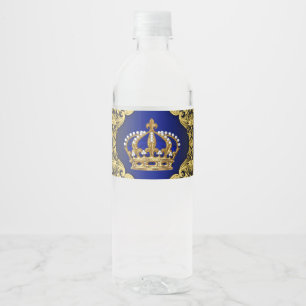 Royal Prince Baby Dusche Wasserflaschen Labels Wasserflaschenetikett