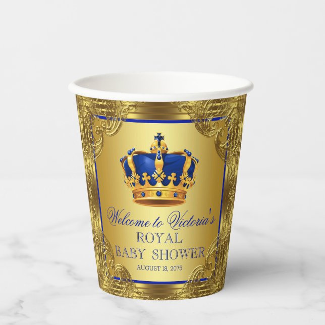 Royal Prince Baby Duschpapier Cups Pappbecher (Vorderseite)