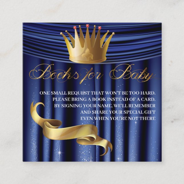 Royal Prince Books for the Baby Begleitkarte (Vorderseite)