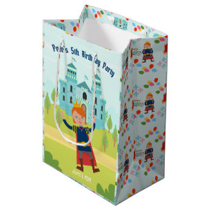 Royal Prince Boy Birthday Party Mittlere Geschenktüte