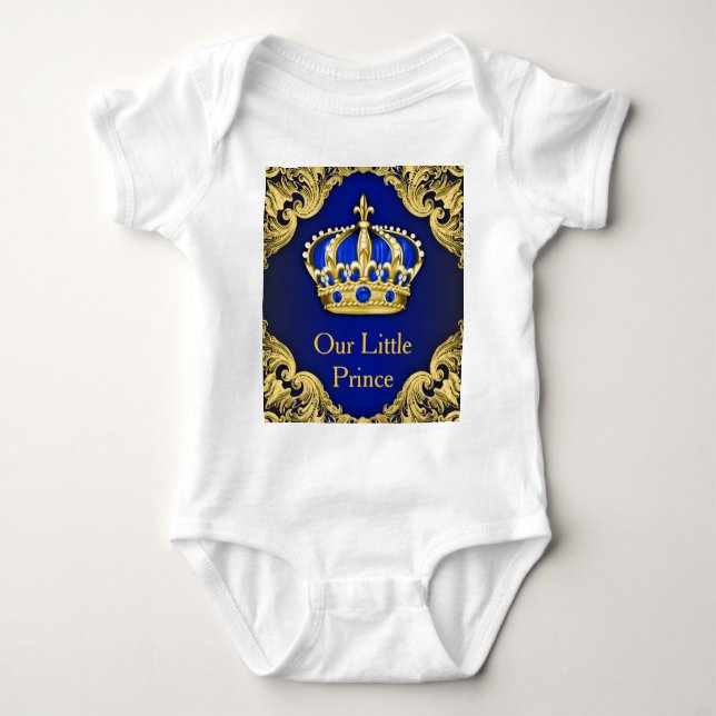 Royal Prince Crown Prince Baby Boy Baby Strampler (Vorderseite)