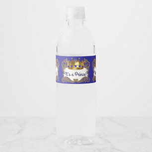 Royal Prince Crown Wasserflaschenetiketten Wasserflaschenetikett