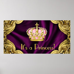 Royal Princess Baby Dusche Poster