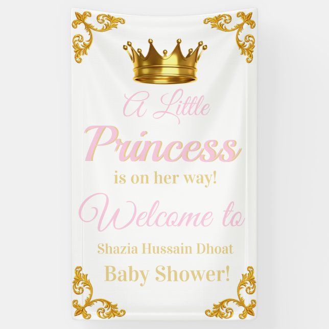 Royal Princess Baby Showbanner Banner (Vertikal)