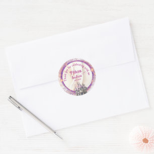 Royal Princess Birthday Party Danke Runder Aufkleber