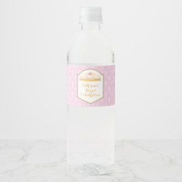 Royal Princess Celebration Water Bottle Label Wasserflaschenetikett
