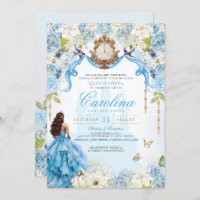 Royal Princess Cinderella Quinceañera Light Blue