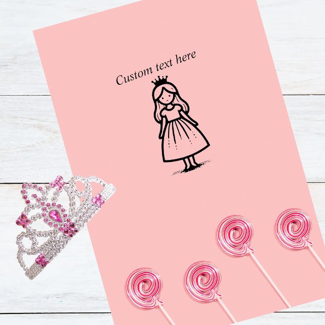 Royal Princess Customizable Rubber Stamp Gummistempel (Von Creator hochgeladen)