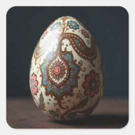 Royal Princess Easter Egg Quadratischer Aufkleber
