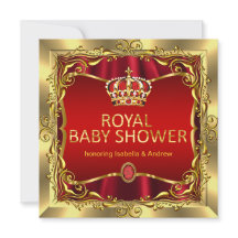 Royal Princess oder Princess Baby Dusche Red Gold