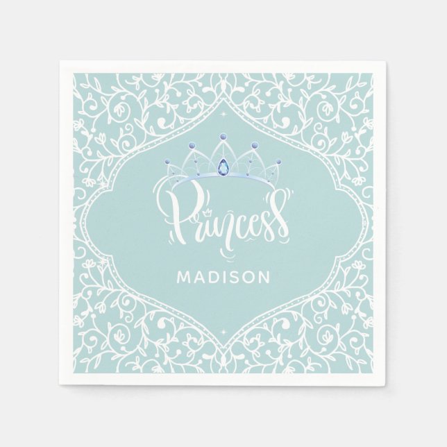 Royal Princess Party Personalisiert Serviette (Vorderseite)