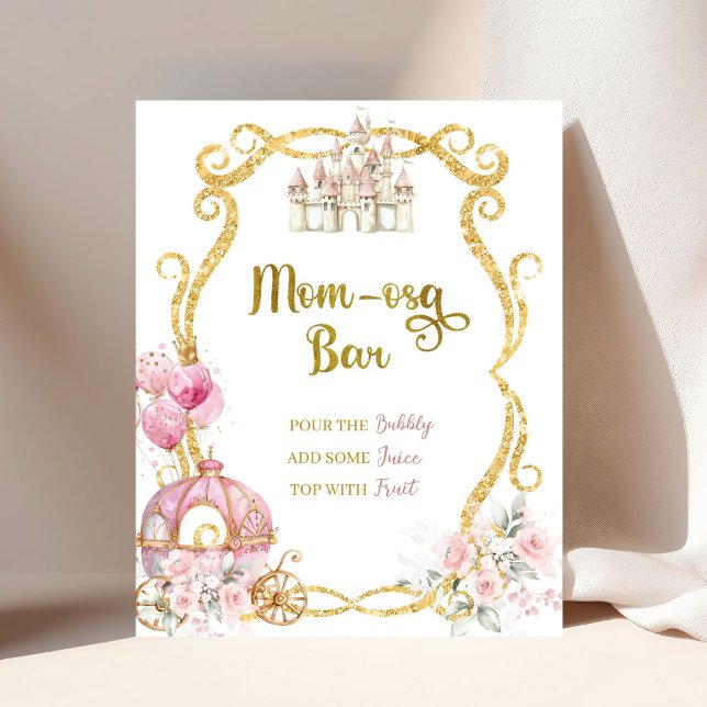 Royal Princess Pink Carriage Momosa Bar Poster (Von Creator hochgeladen)