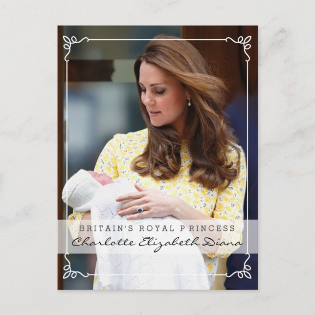 Royal Princess - William & Kate Postkarte (Vorderseite)
