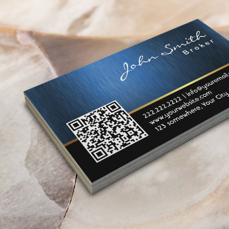 Royal QR Code Real Anwesen Broker Business Card Visitenkarte