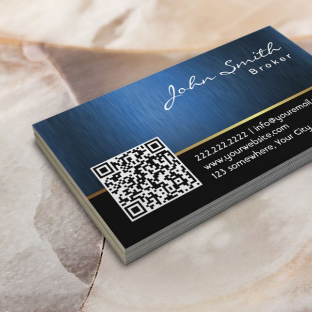 Royal QR Code Real Anwesen Broker Business Card Visitenkarte (Von Creator hochgeladen)