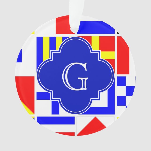 Royal Quatrefoil Monogramm Ornament (Vorderseite)