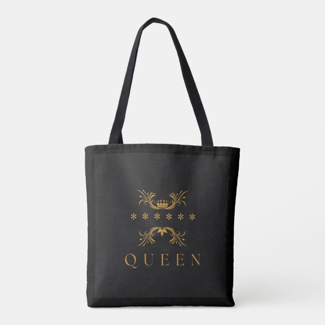 Royal Queen Text mit elegantem Crown Image Shoppin (Rückseite)