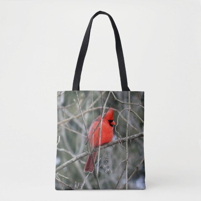 Royal Red Kardinal Printed Tote Bag (Vorderseite)