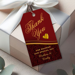 Royal Red Personalisiert Dankeschön Gastgeschenk H Geschenkanhänger