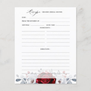 Royal Red White Silver Metallic Brautparty