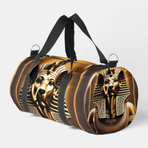**"Royal Roar: Der goldene Pharaonenlöwe"** Duffle Bag
