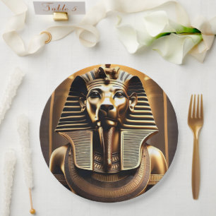 **"Royal Roar: The Golden Pharaoh Lion"*** Pappteller